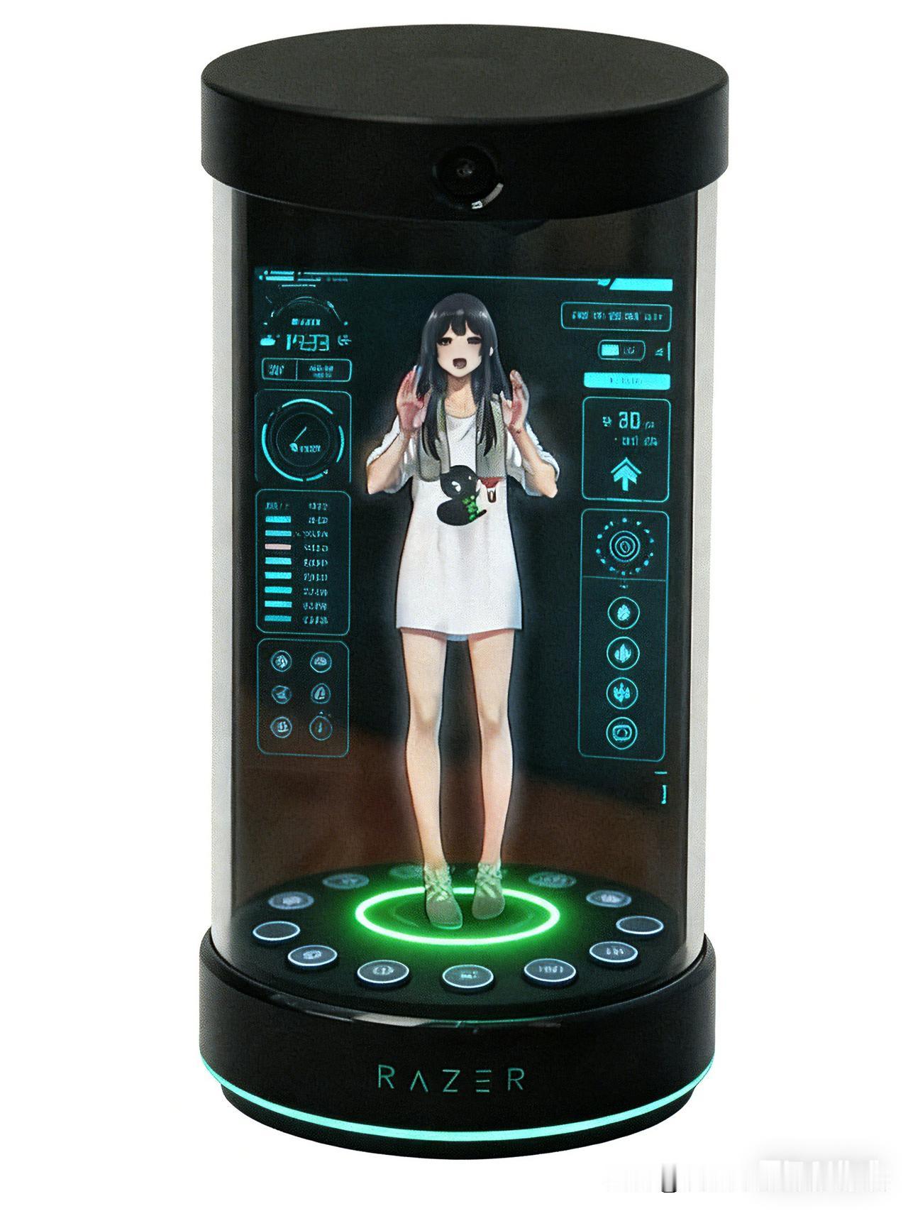 这就是最新的人机交互系统，她将会很快出现在你桌面上，你的家里，她有眼睛和嘴巴，可