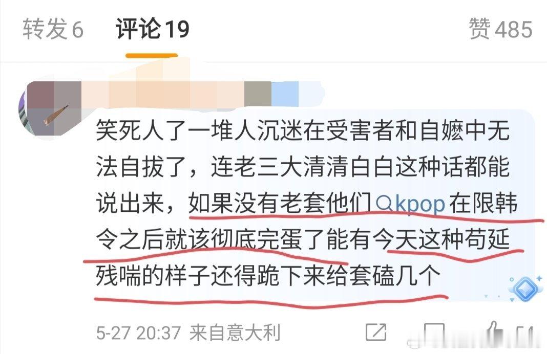 世界离奇群体阿米 "如果没有老套，kpop限韩令之后就完蛋了” 