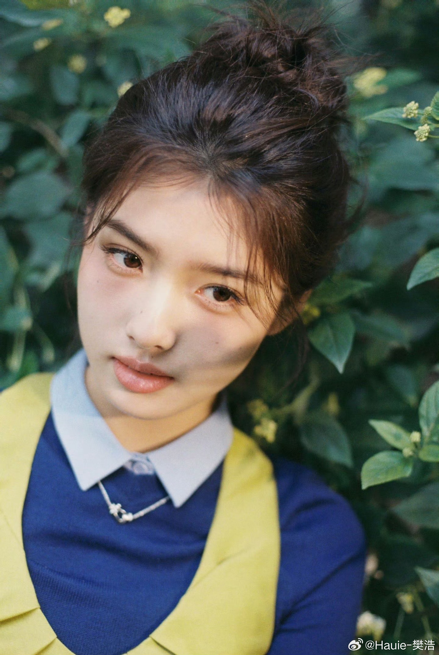 给艾米画的清透感氧气妆容 艾米艾米 化妆：Hauie-樊浩大师出妆马上妆好运