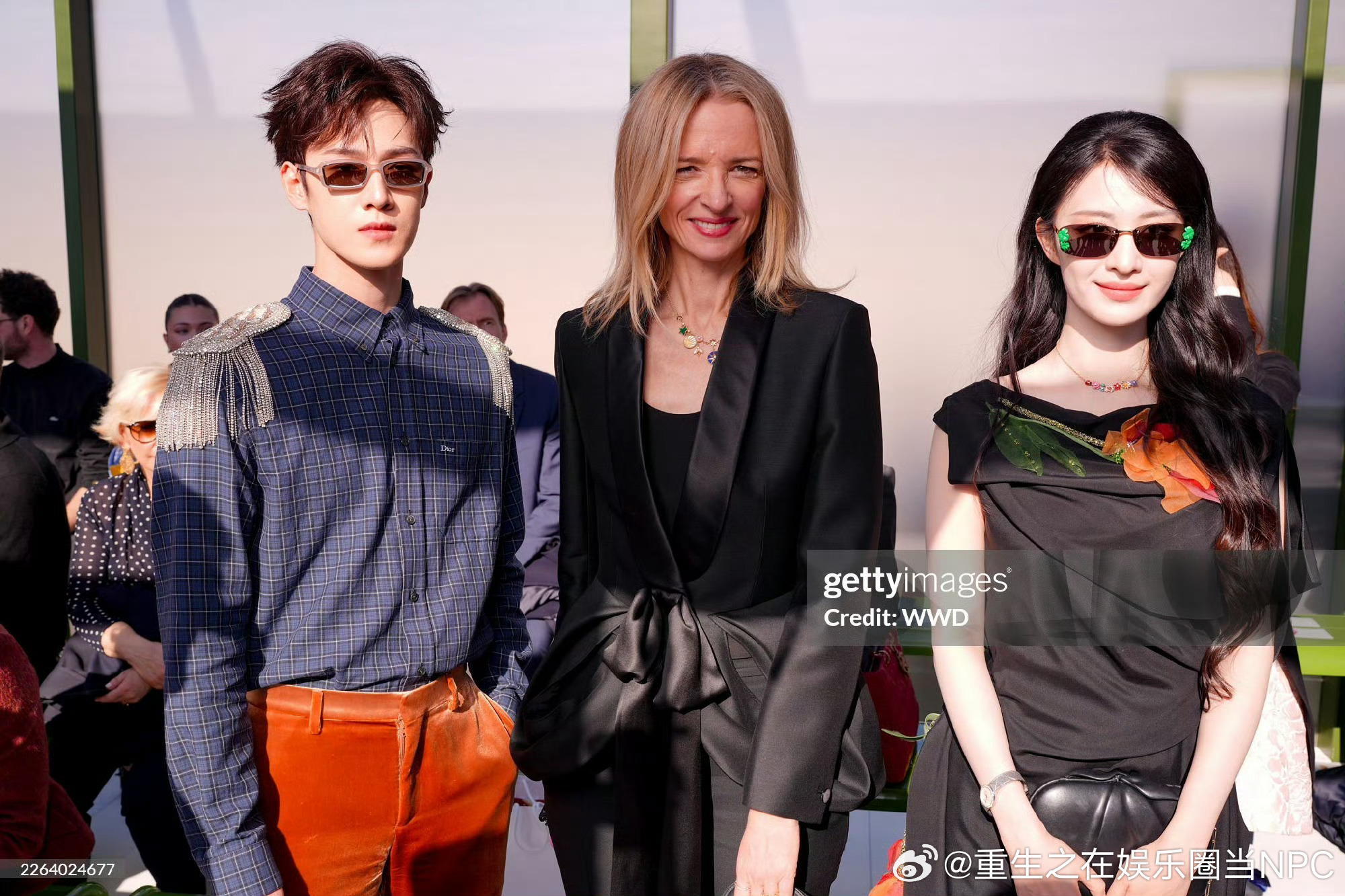 中国区的两位代言人李昀锐、王楚然的G社合照 Dior生图