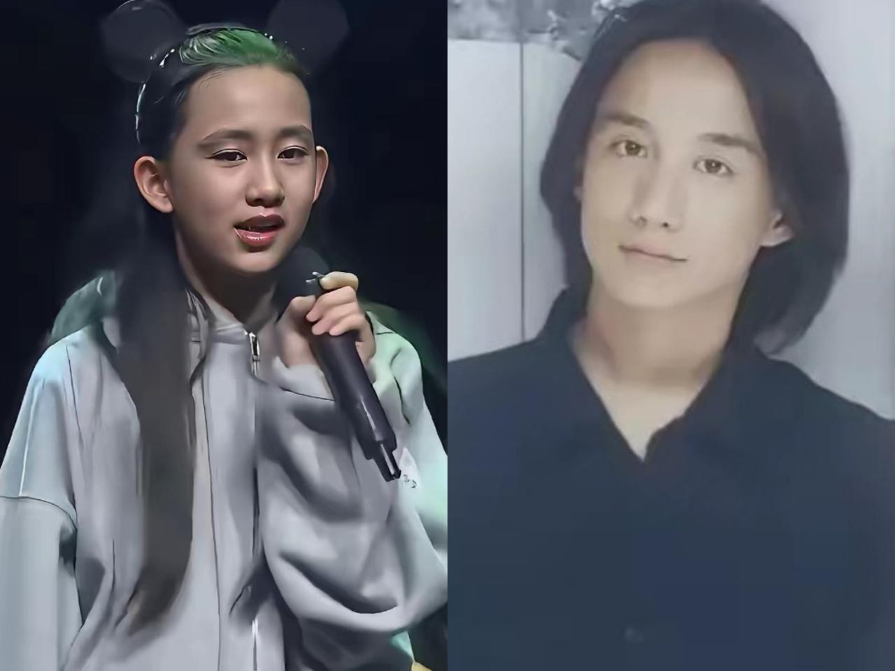 黄磊的二女儿，星二代，长得像爸爸。