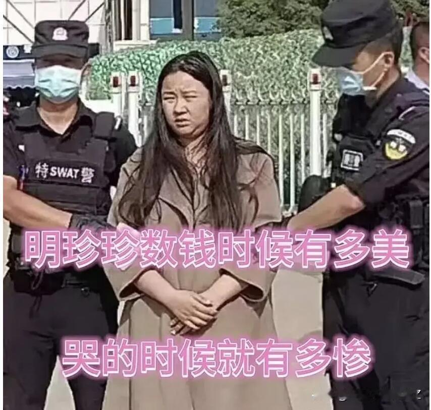 真是大快人心！
明珍珍原来数钱时有多美
现在被判就有多惨！

她以前可是缅北的慈
