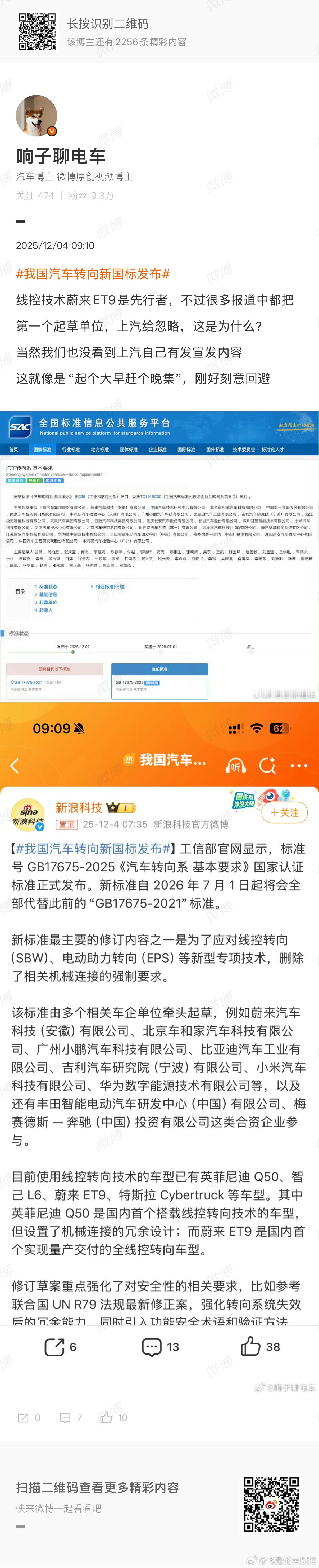 一般来说标准起草单位排序按贡献来的，所以这份标准的贡献度最大的是上汽集团然后贡献
