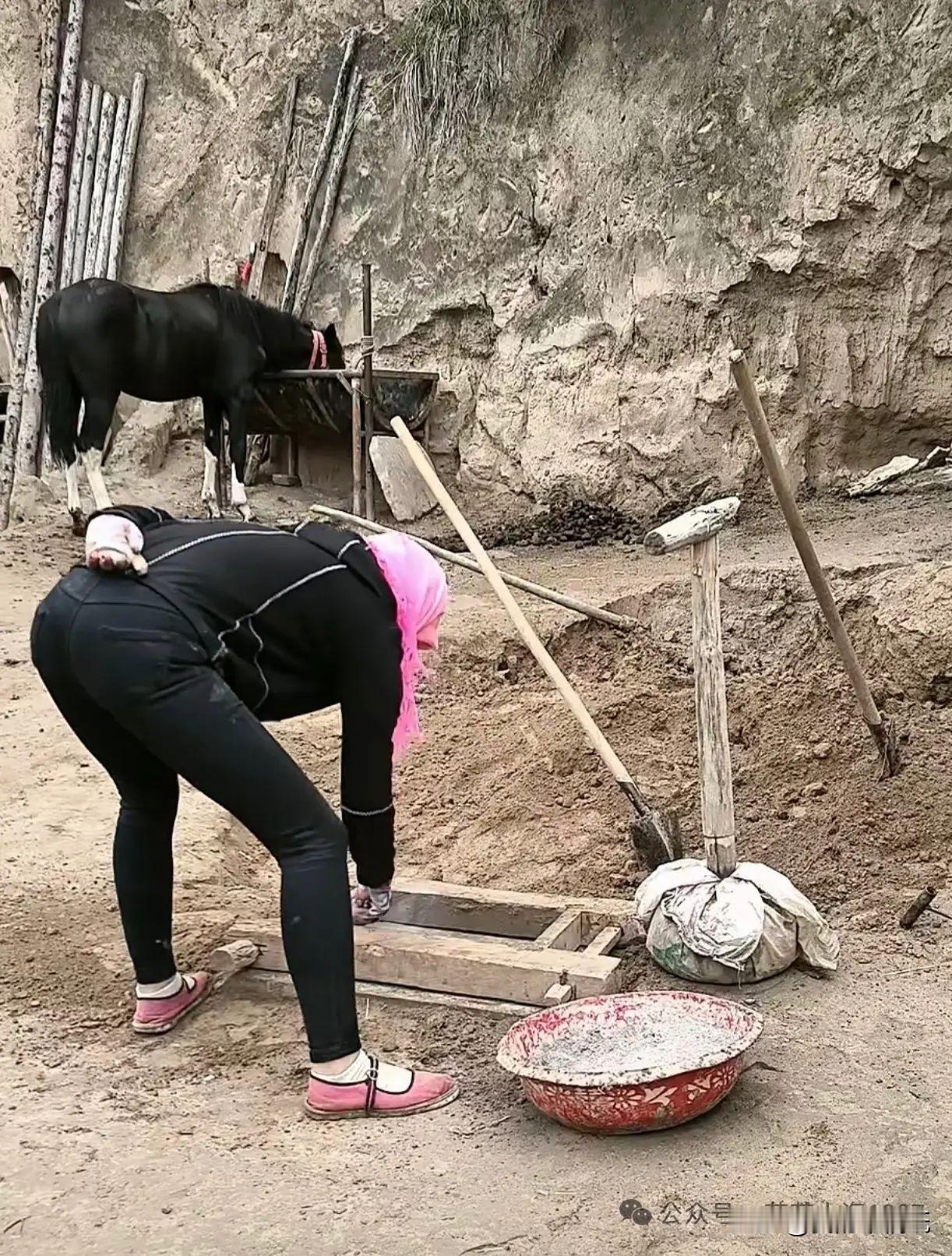 有人说，打胡基其实就是“三锨六脚十二个窝窝”！这什么意思啊？

昨天路过乡下，见