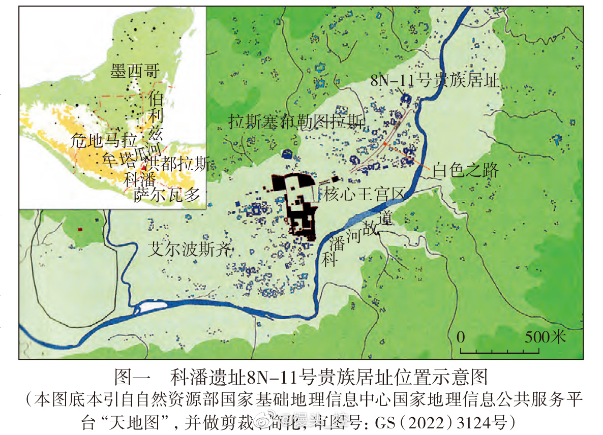 #纸上探墓# 洪都拉斯科潘遗址8N-11号贵族居址西侧北部建筑69N第Ⅰ层建筑2