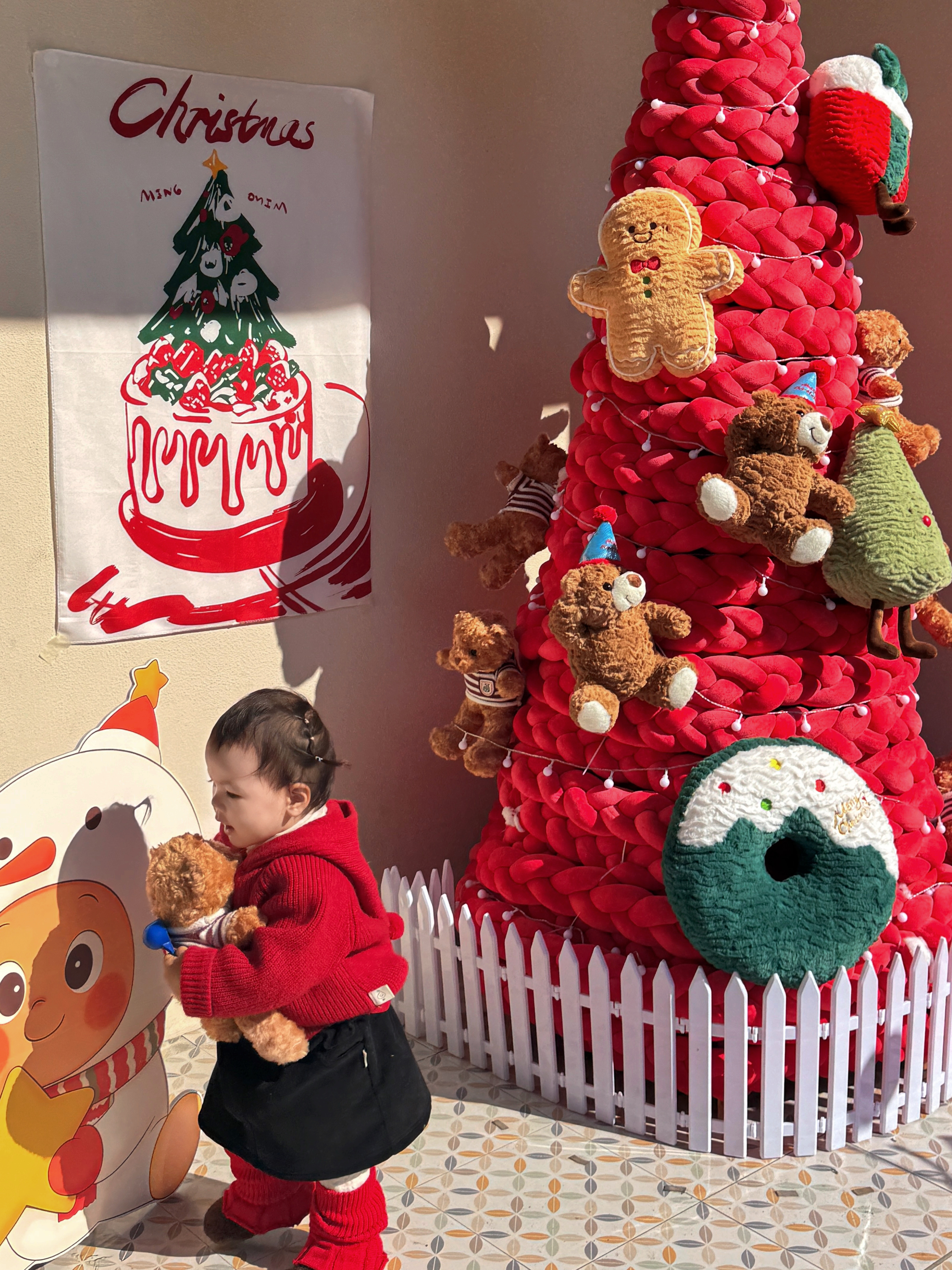 小朋友一起尊嘟好可爱和圆圆麻麻没有约定俩娃穿什么居然就穿了红绿cp