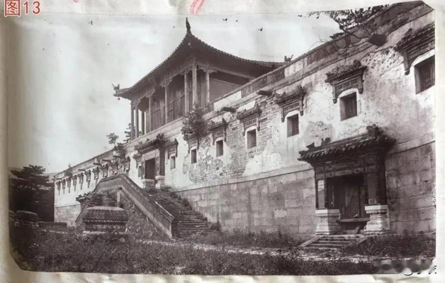 1883年，北京香山。昭庙。图三硫璃塔附近，现在这个拍摄角度不好找了。2024年