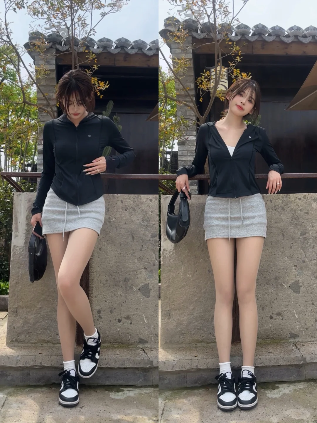纸片人穿搭🫡修身防晒太显身材