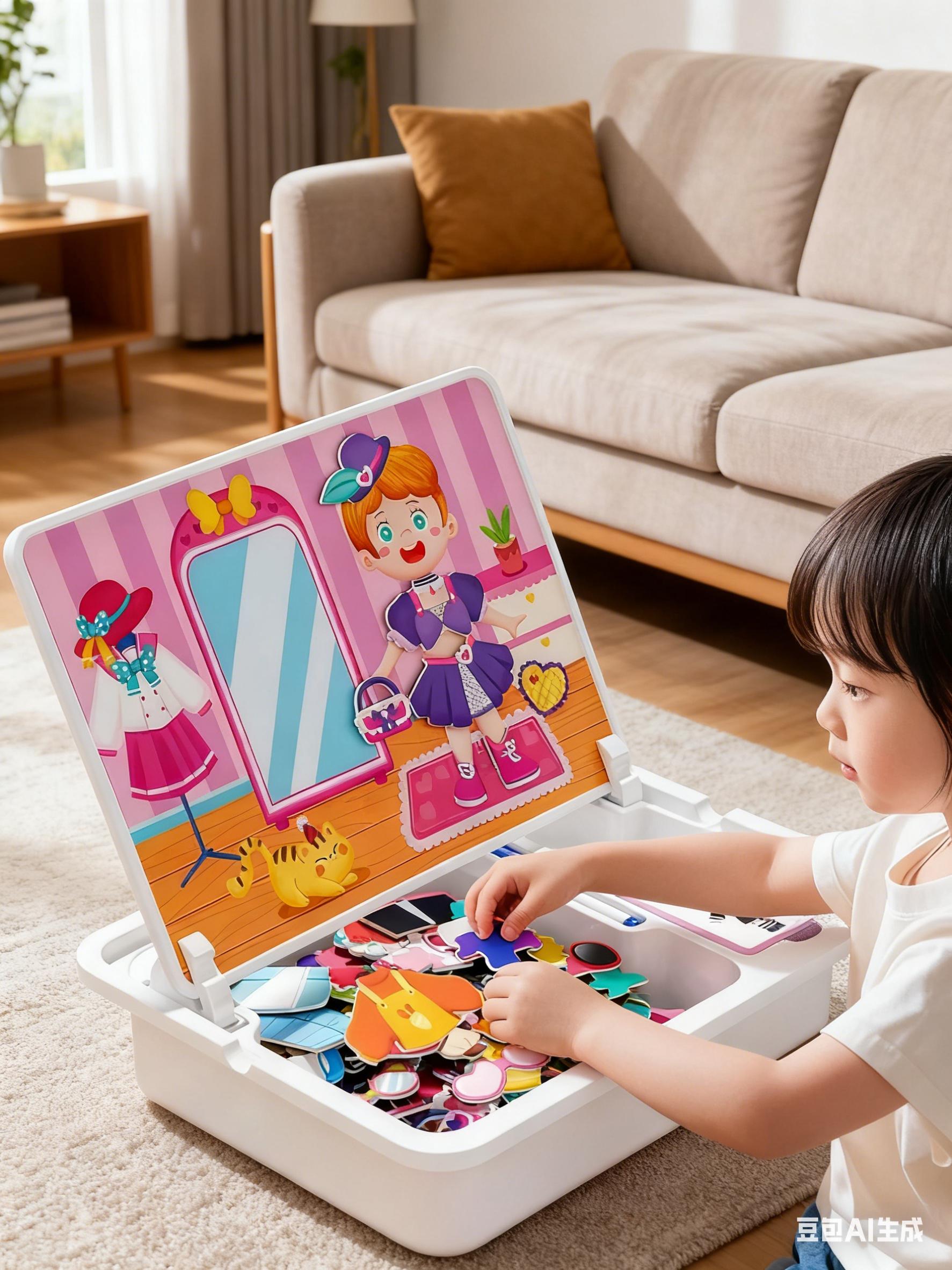 硬控小孩哥一小时的磁力变装拼图 玩起来根本没空搭理我~