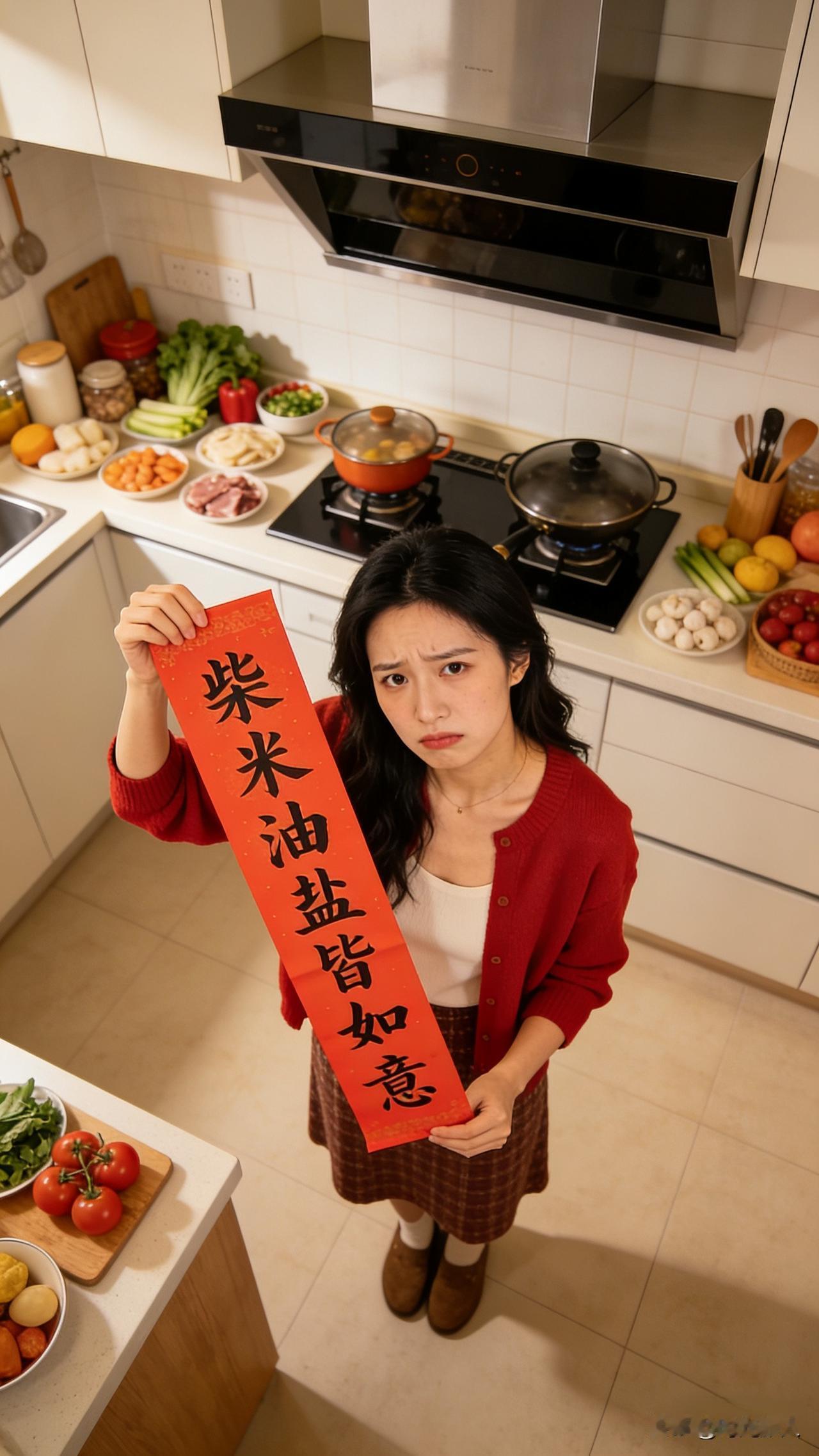 蹲个下联！这上联我觉得超适合家门口贴，大家帮我补补～

上联：柴米油盐皆如意
