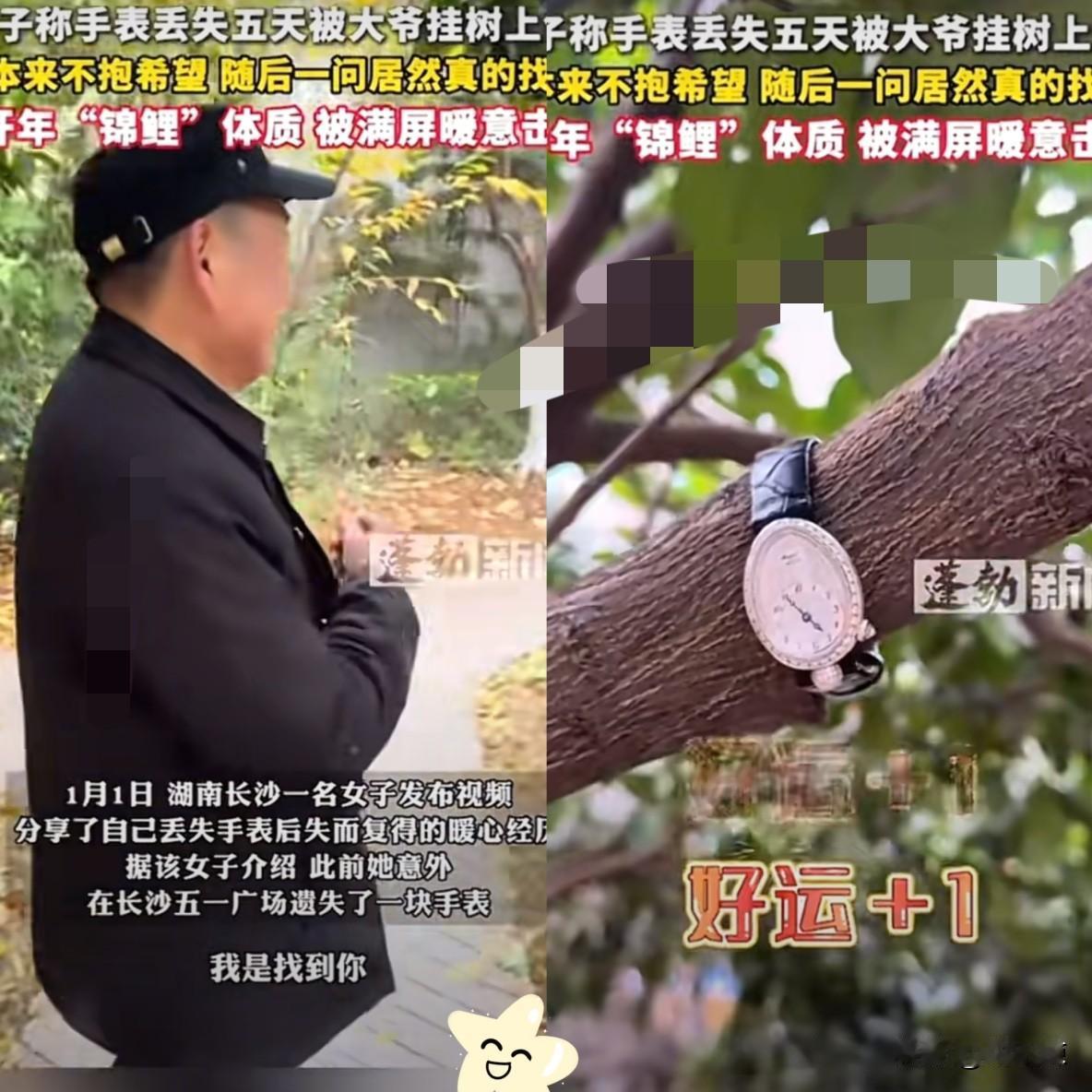 湖南，一名女子，价值40万的手表，在公园不小心丢失了，隔了几天抱着试试看的心态，