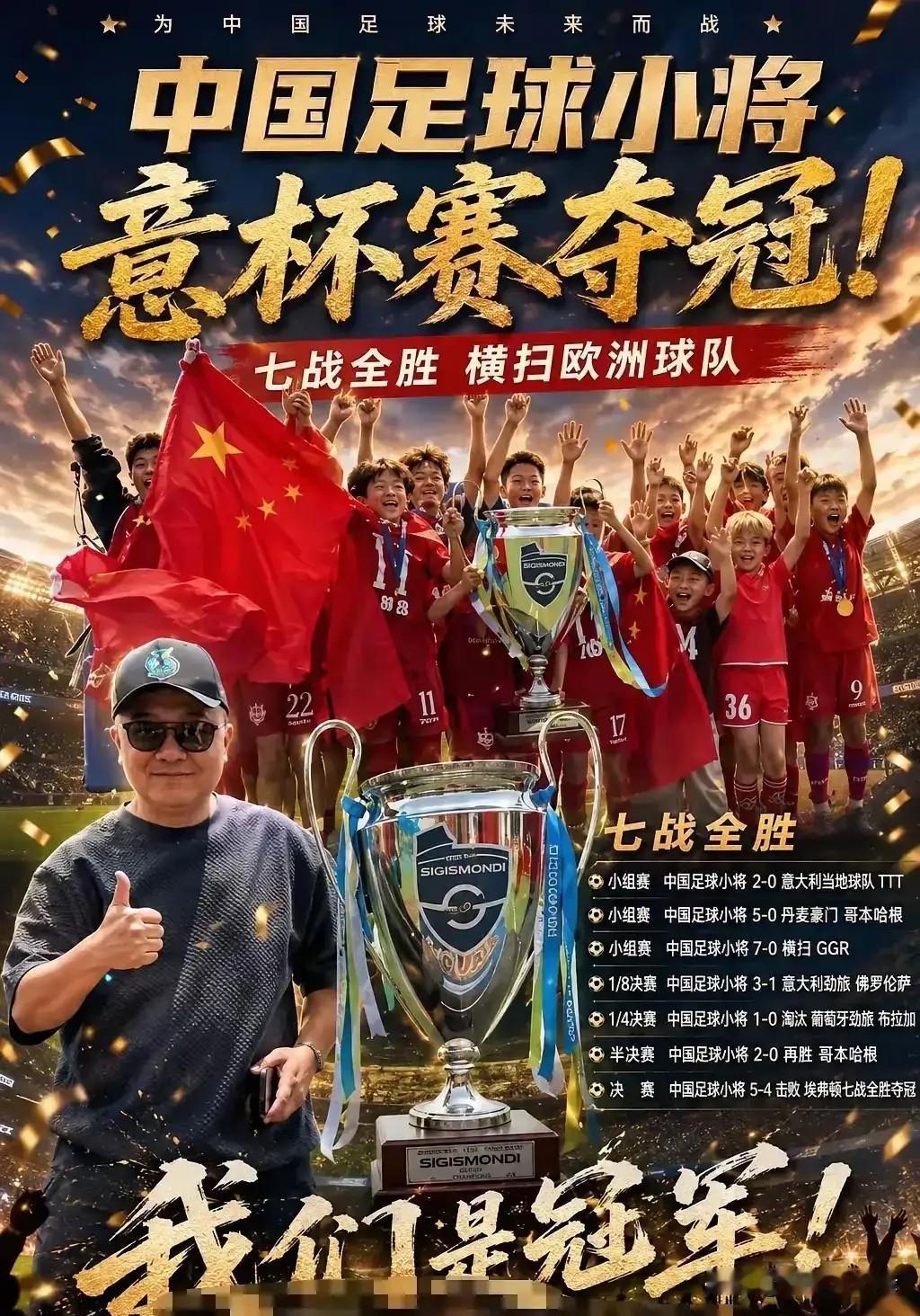 董路的足球小将横扫欧洲夺冠，足协真该静下心好好反思了！
 
董路带队的足球小将在