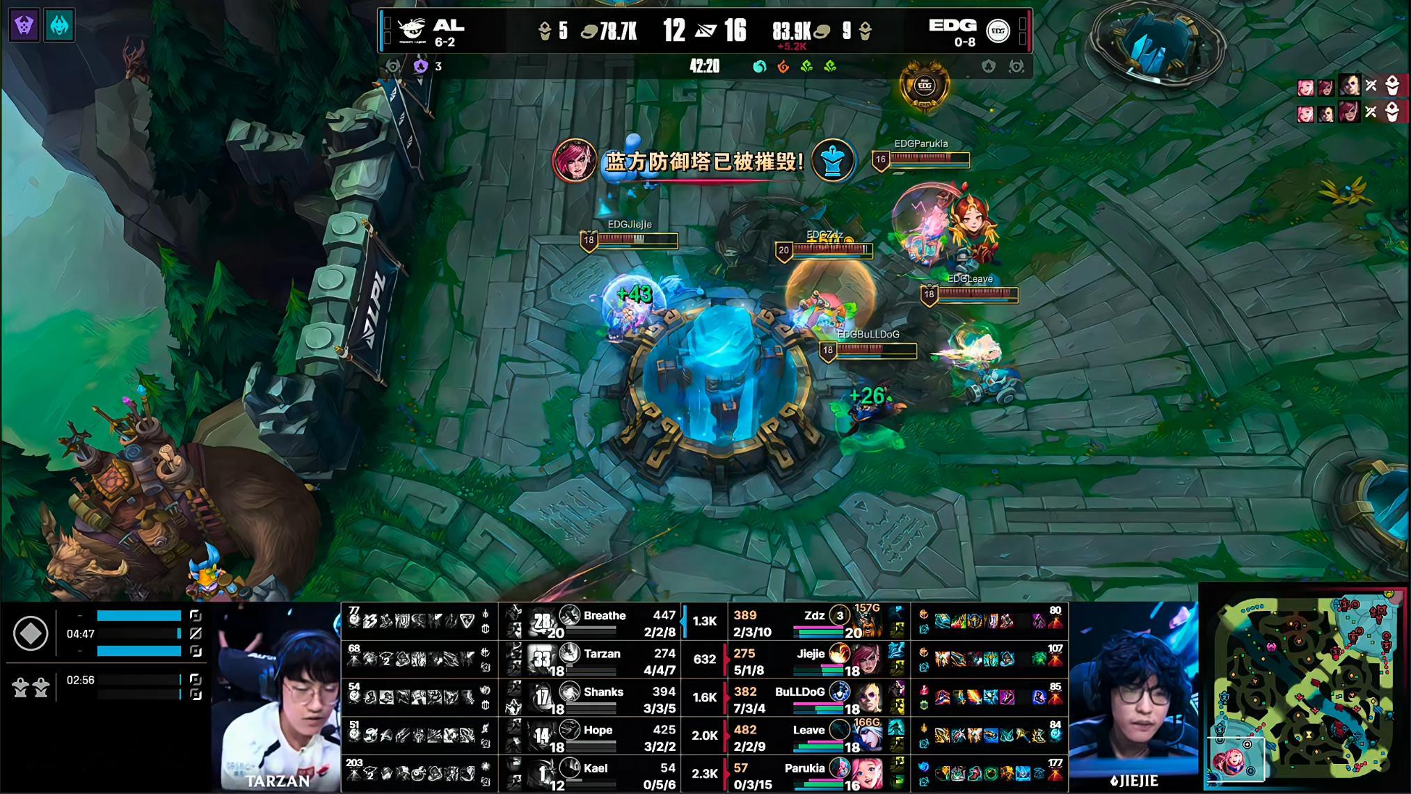 EDG 1-0 AL EDG终结小场14连败！虽然一场未胜！但AL真就撑伞啊！A