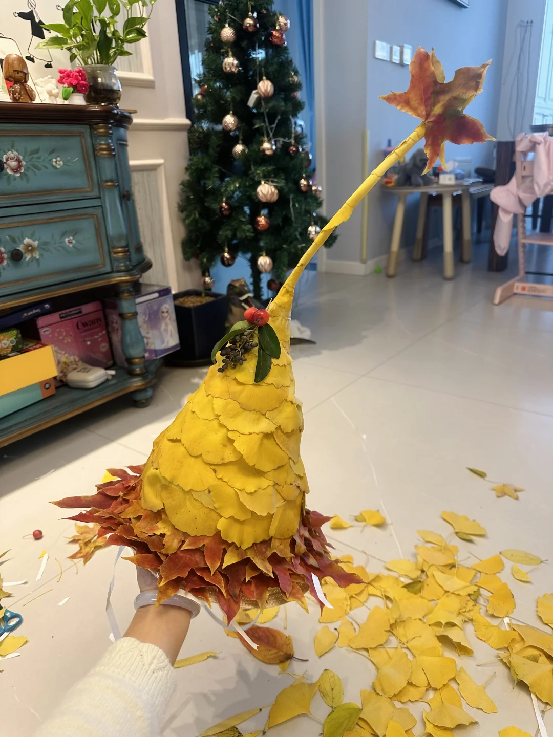 抓住秋天的尾巴｜自制银杏叶帽子🍁