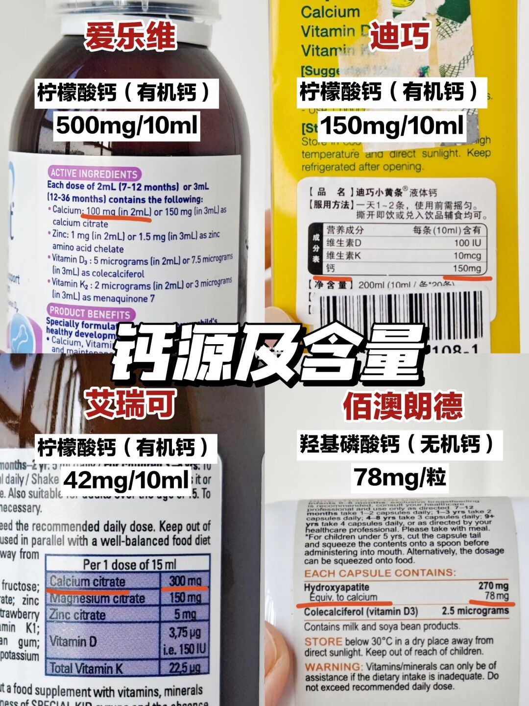 有机无机钙❓钙DK❓补钙铁三角❓一篇看懂