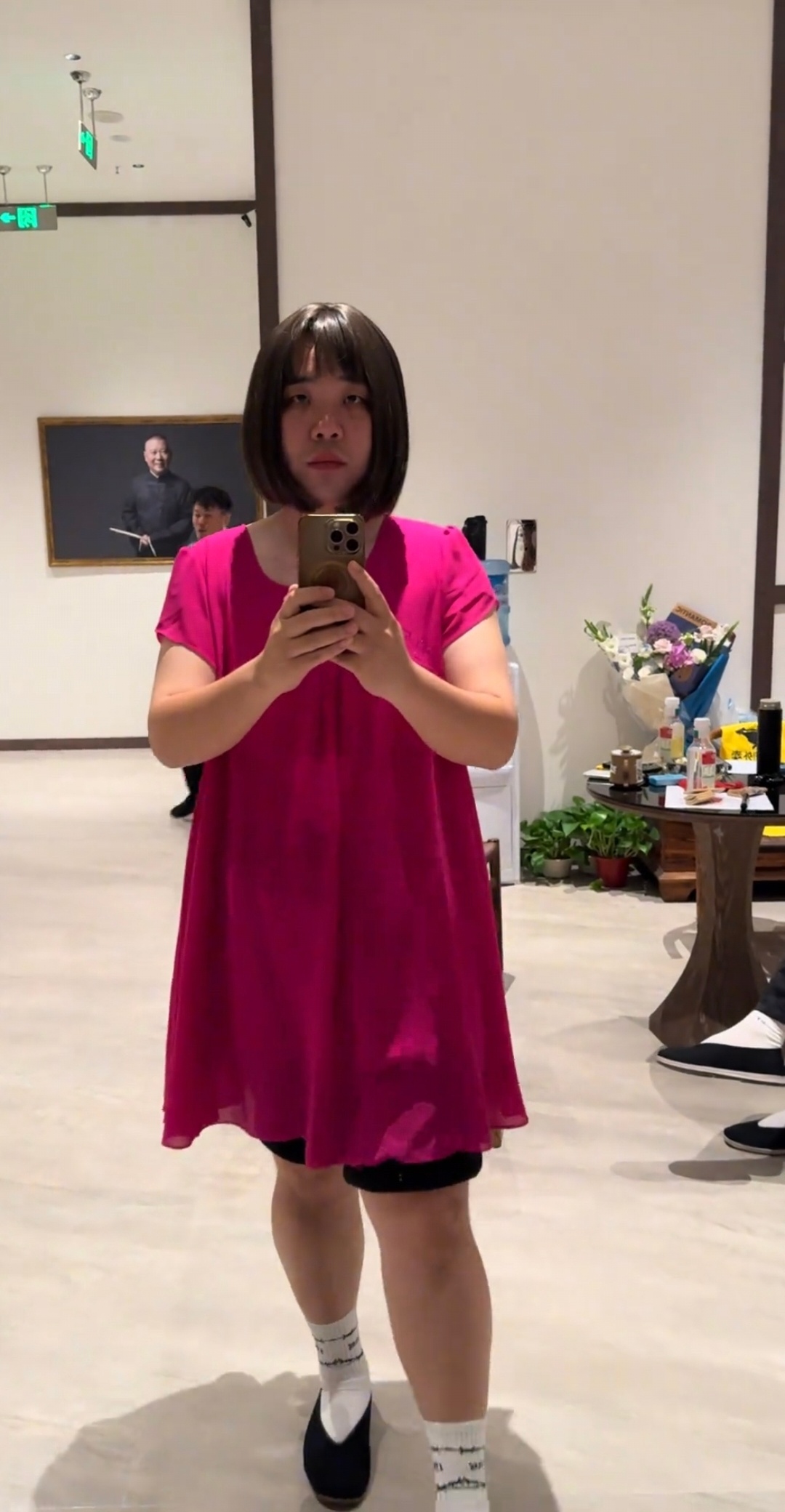 最美不过朱鹤松。 