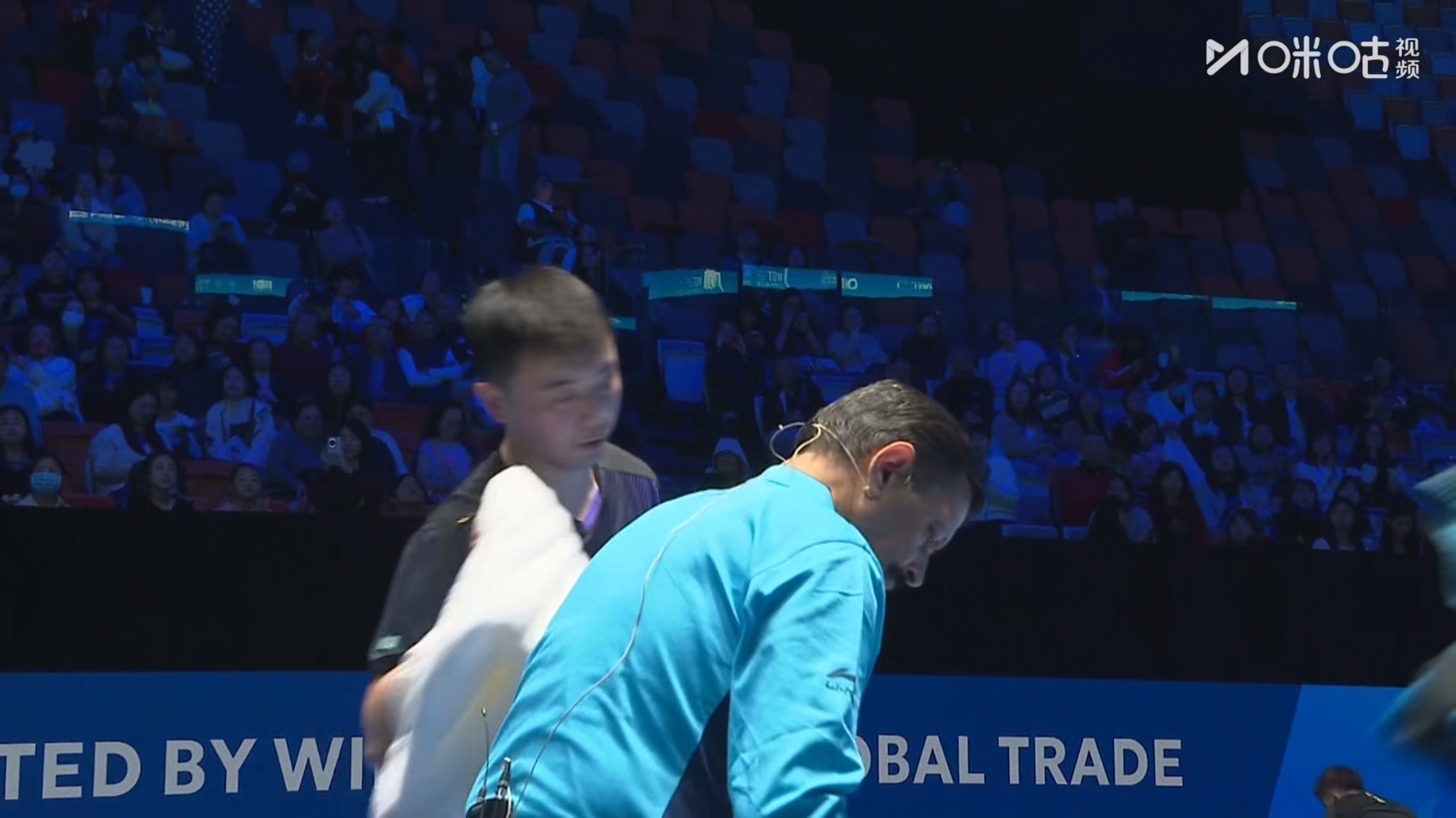 海口亚洲杯男单小组赛第一轮陈垣宇3比1库尔曼加利耶夫(3-11，11-8，11-