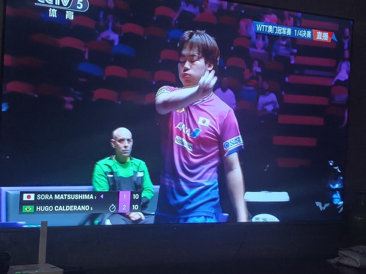 半决赛产生，🇯🇵张本智和vs🇸🇪莫雷加德。🇧🇷雨果vs🇯🇵瑞🇸