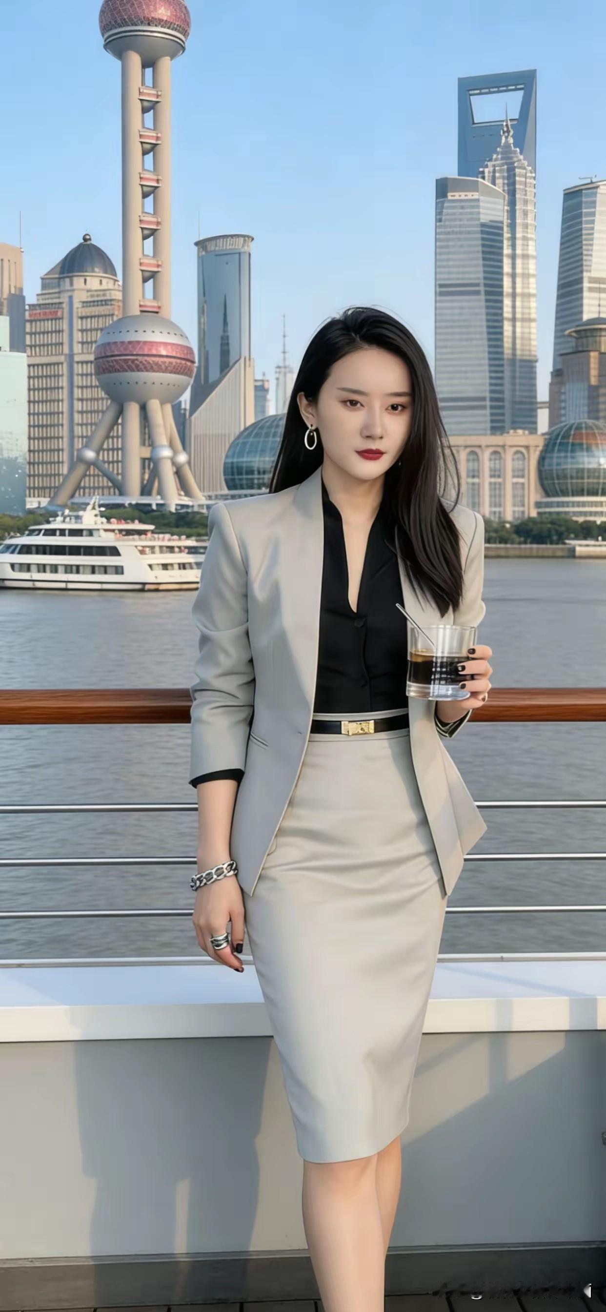 大家第一眼瞧见这位女士，想必会觉得她是某家公司或是政府部门的高级领导。可实际上，