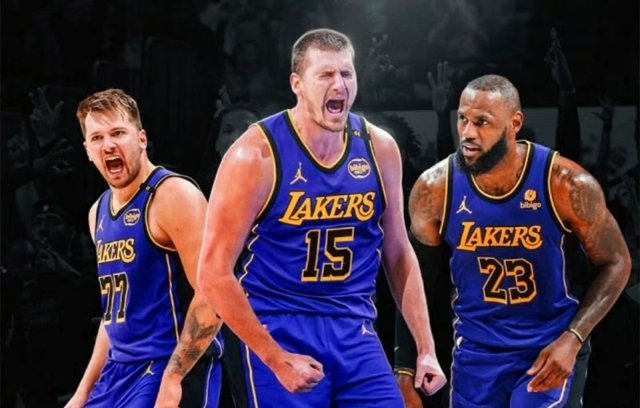 NBA或有重磅交易发生 湖人得到：约基奇；掘金得到：里夫斯+八村垒+克内克特+芬