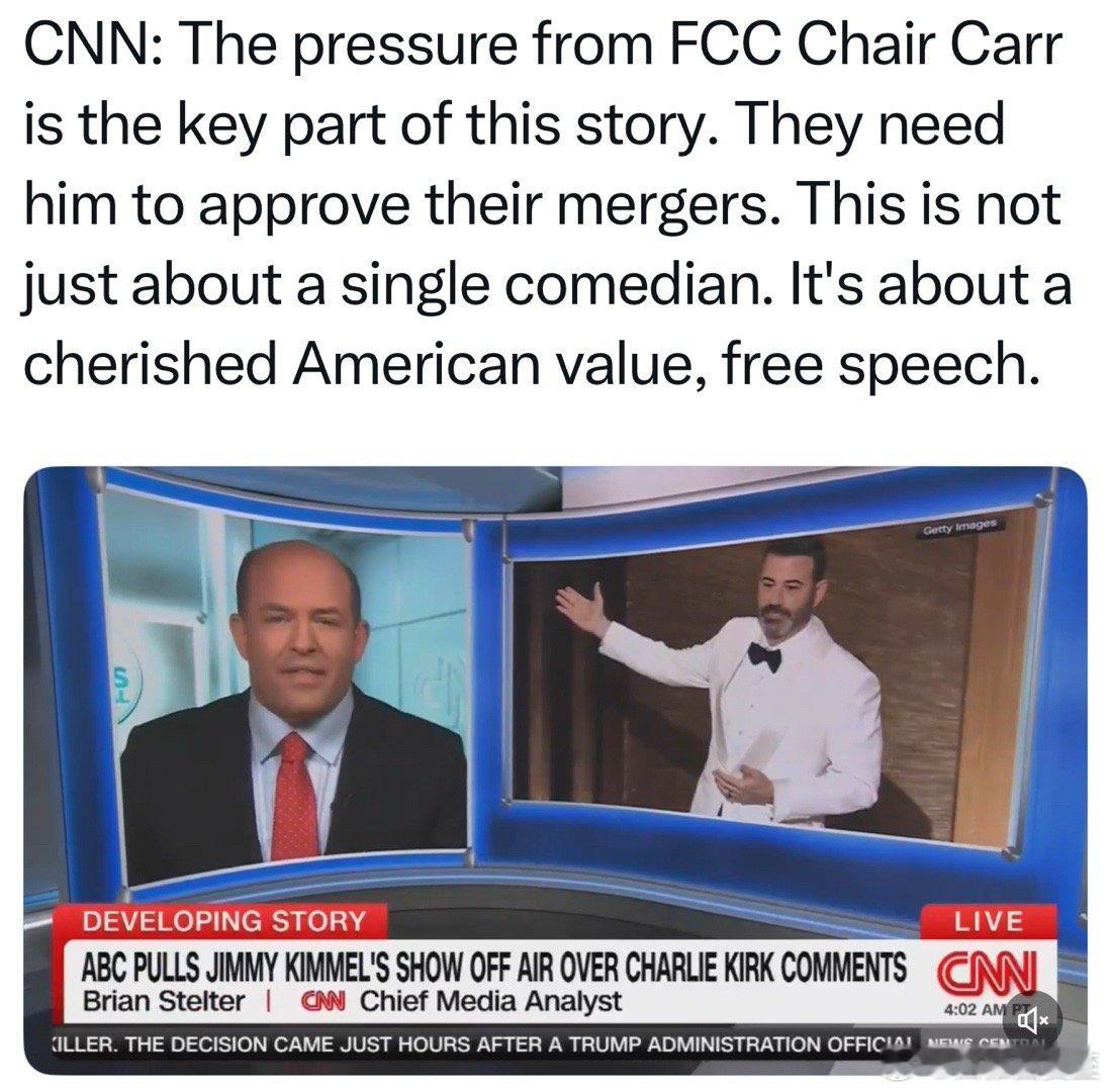 CNN：来自联邦通讯委主席的压力，是主持人被停播的关键，因为企业的合并申请，需要
