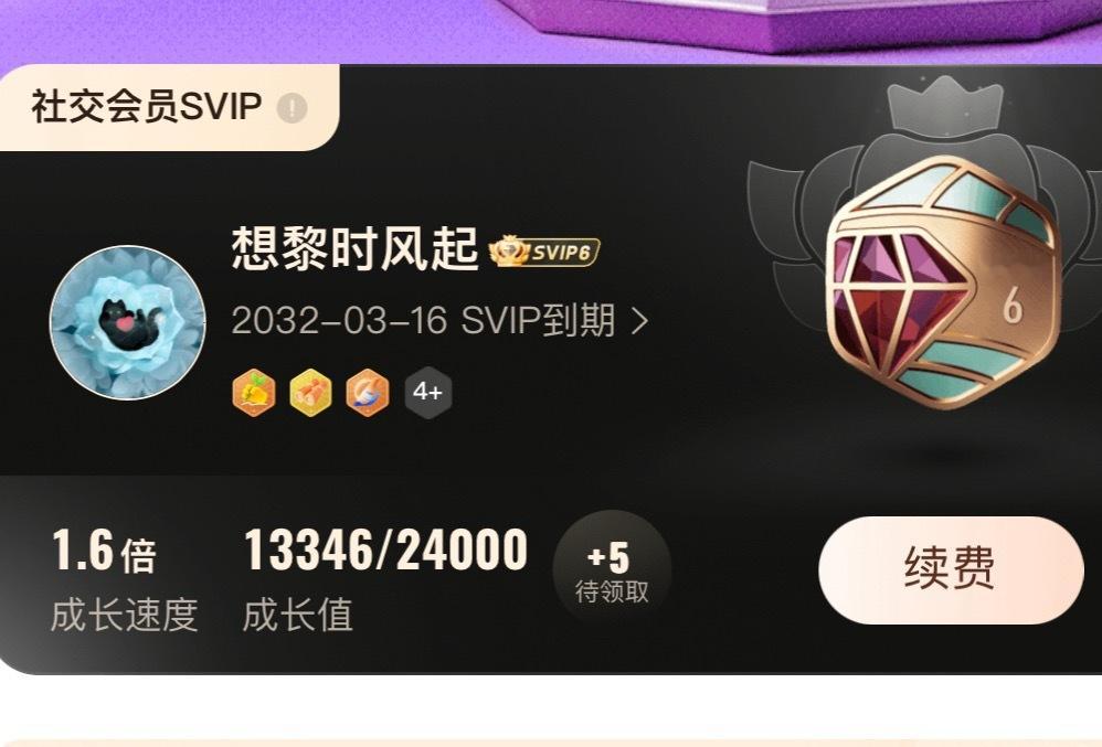 在威逼玩装扮，我得到了6年SVIP
