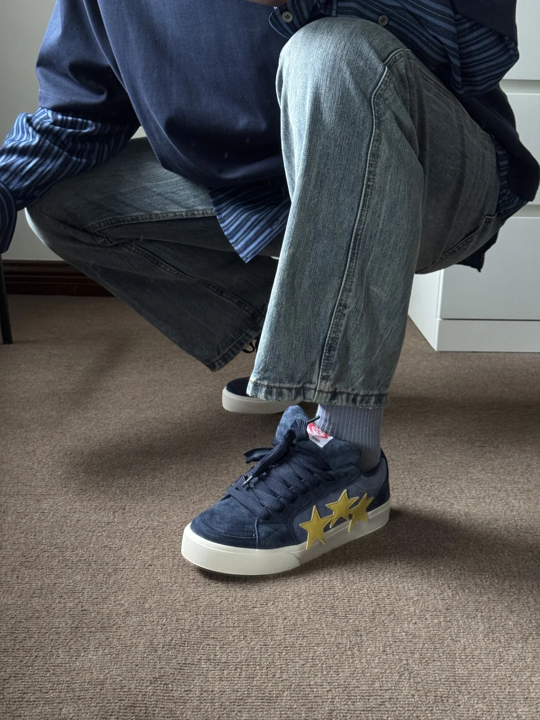 ootd 蓝色学院风