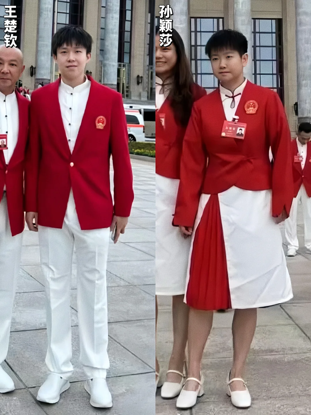 莎头正脸照刷到啦！混双冠军在此！