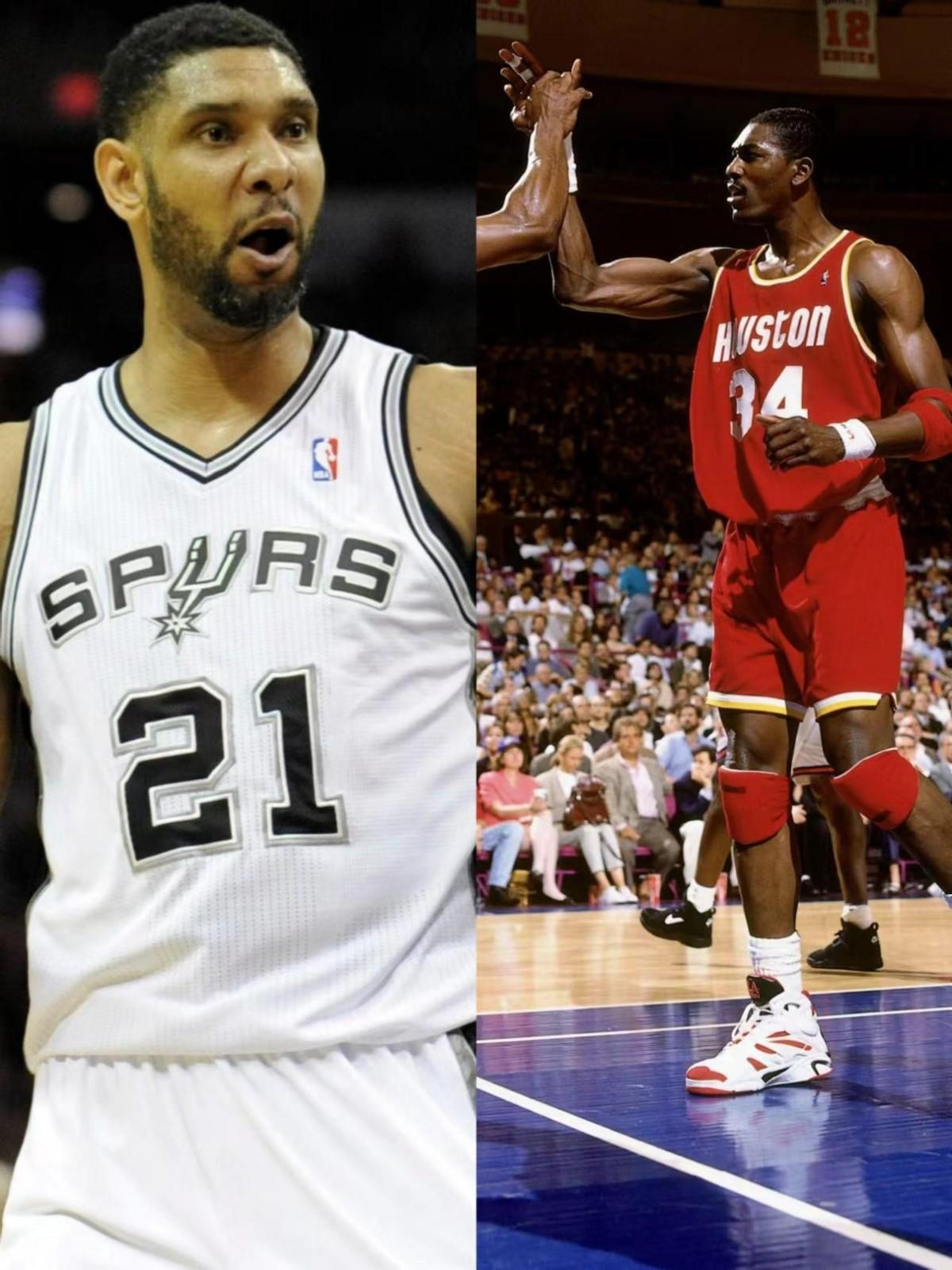 不比不知道，邓肯VS奥拉朱旺，没想到一方面直接碾压！
奥拉朱旺和邓肯作为各个时代