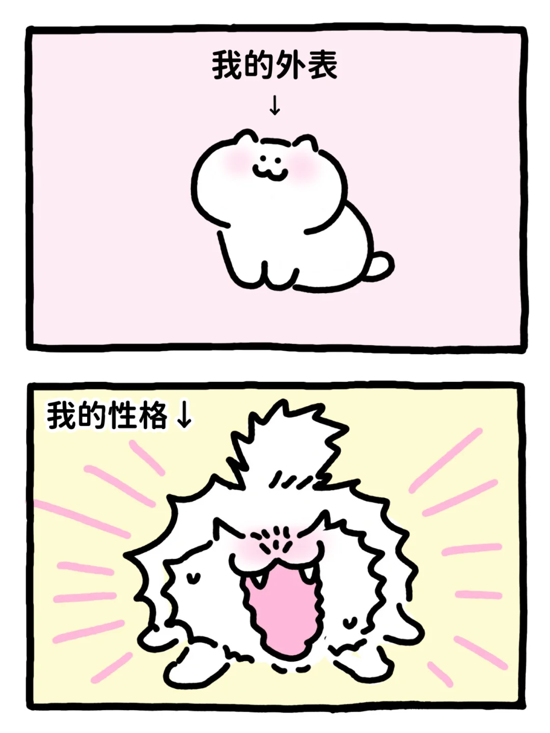 我长得乖乖的脾气爆爆的