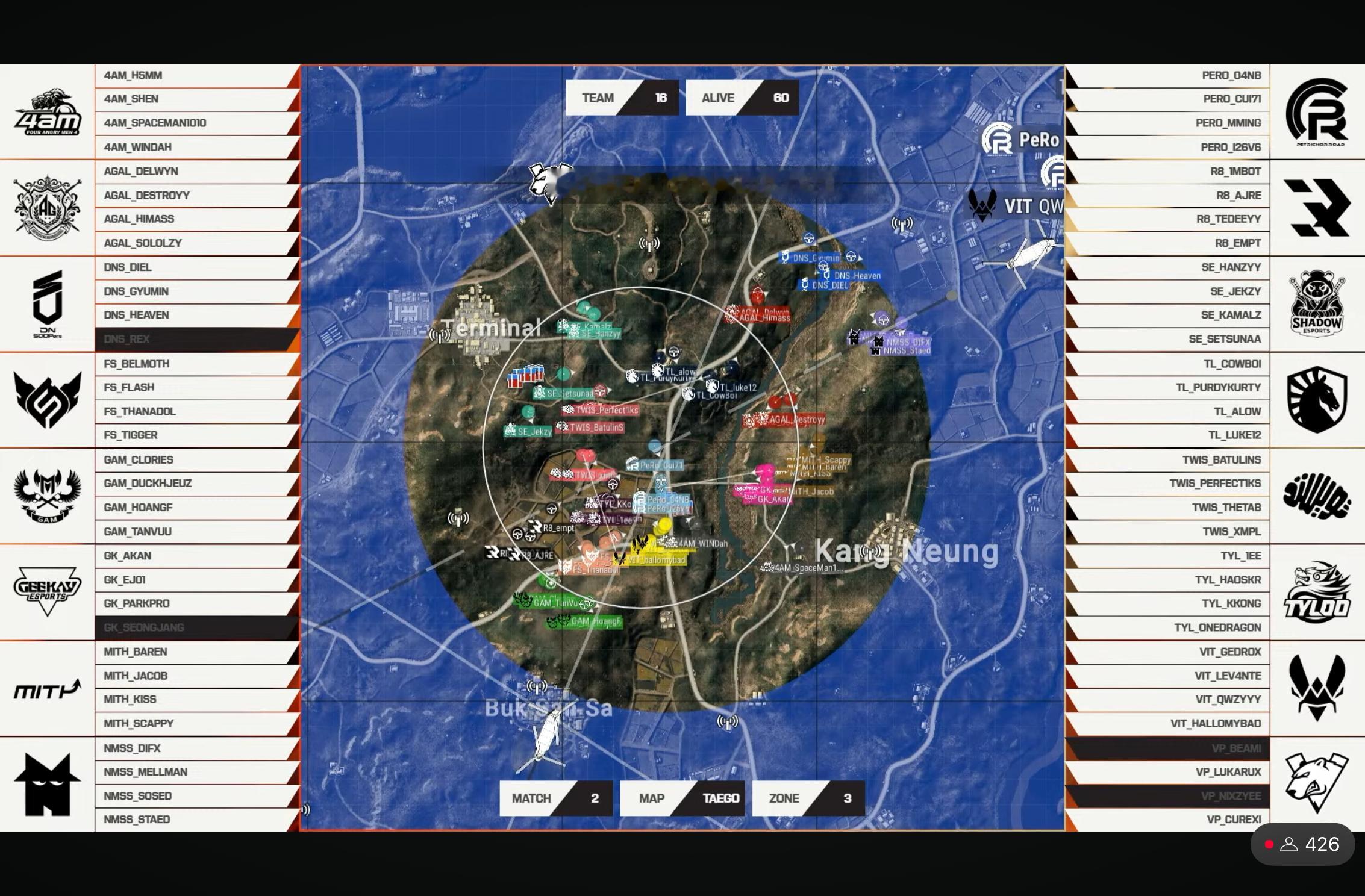 【ewc电竞世俱杯  EWC 小组赛AB组】第二局赛况回顾🧐排名🌊：7淘汰⚔