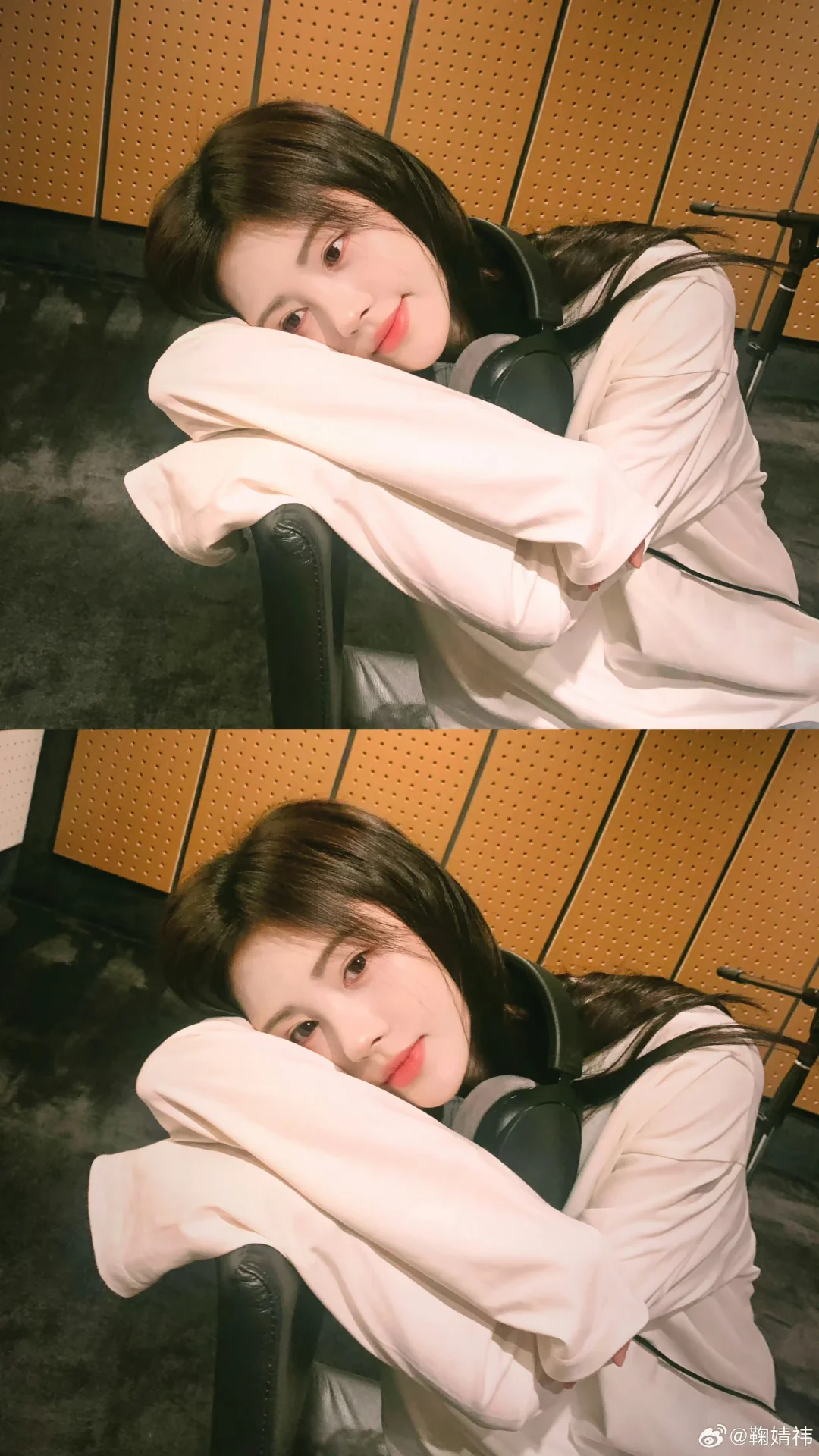 鞠婧祎丨🎙️今天录歌啦