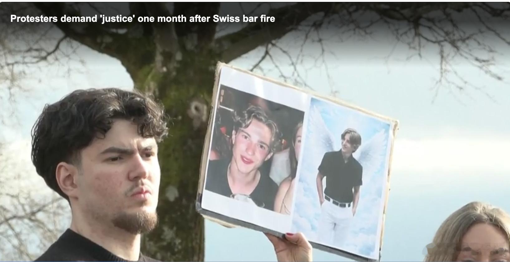 【瑞士酒吧火灾发生一个月后，抗议者要求“伸张正义”】（法新社）周六，数百名示威者