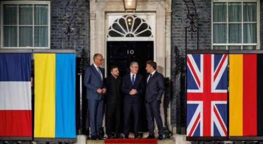 英法德乌四国发表联合声明，就结束乌克兰战争提出5点共识。

第一：完全停止敌对行