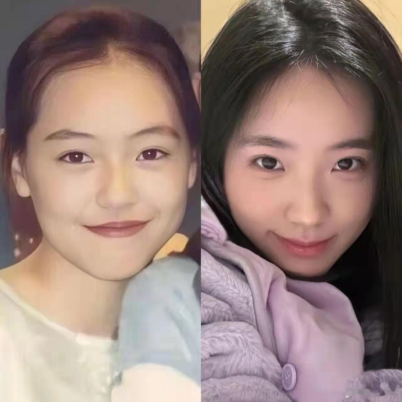 小S二女儿Lily和小s早期的眉眼还是挺像的，她不像大S也不像林志玲，只像亲妈才