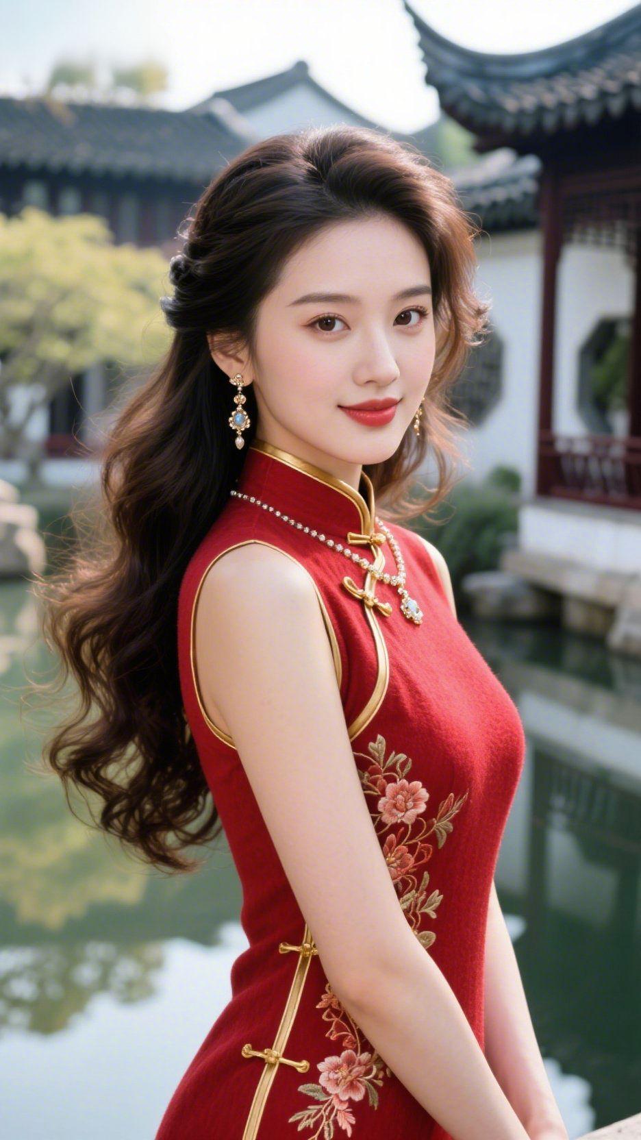 一园藏尽江南韵
 
黛瓦飞檐落进澄澈池水，树影轻覆白墙，柔风裹着清润水汽漫过亭台