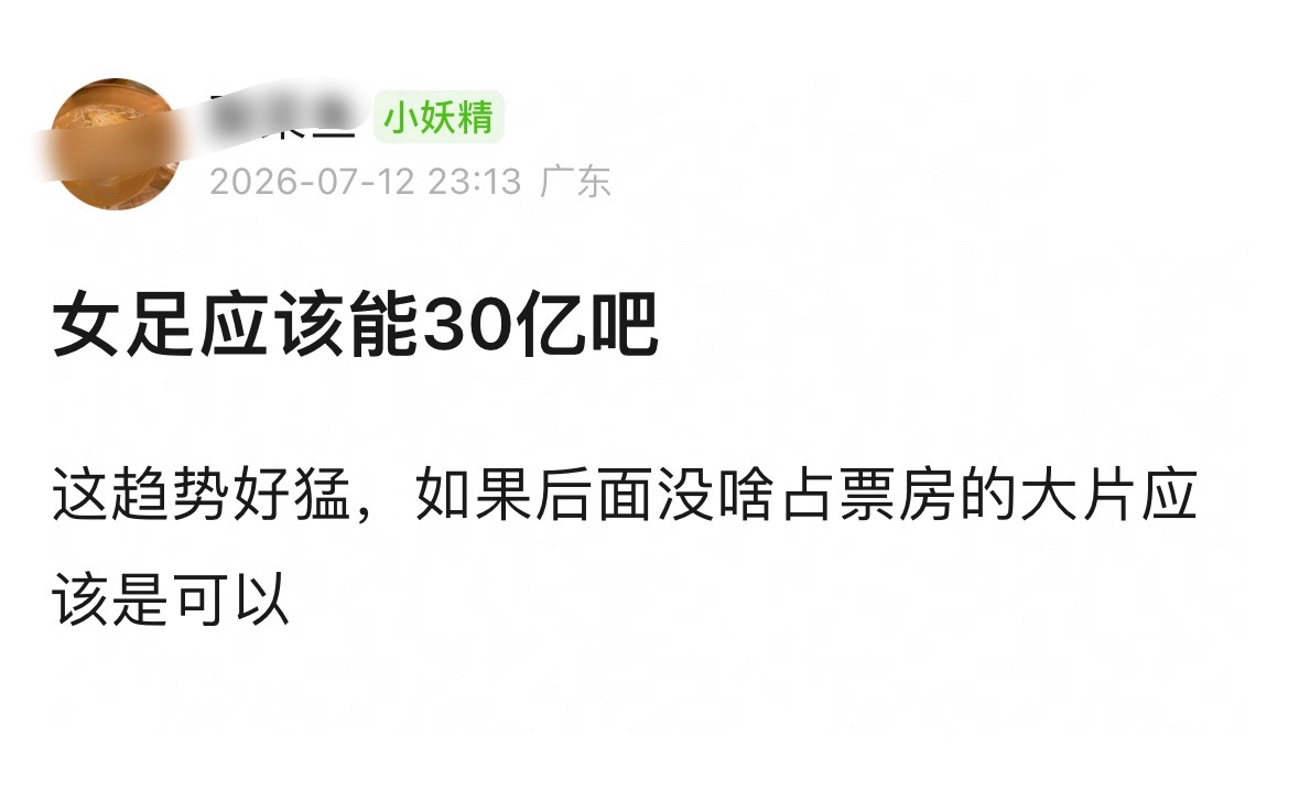 功夫女足25亿票房稳的一批海外的还没开始呢，8月才上映 