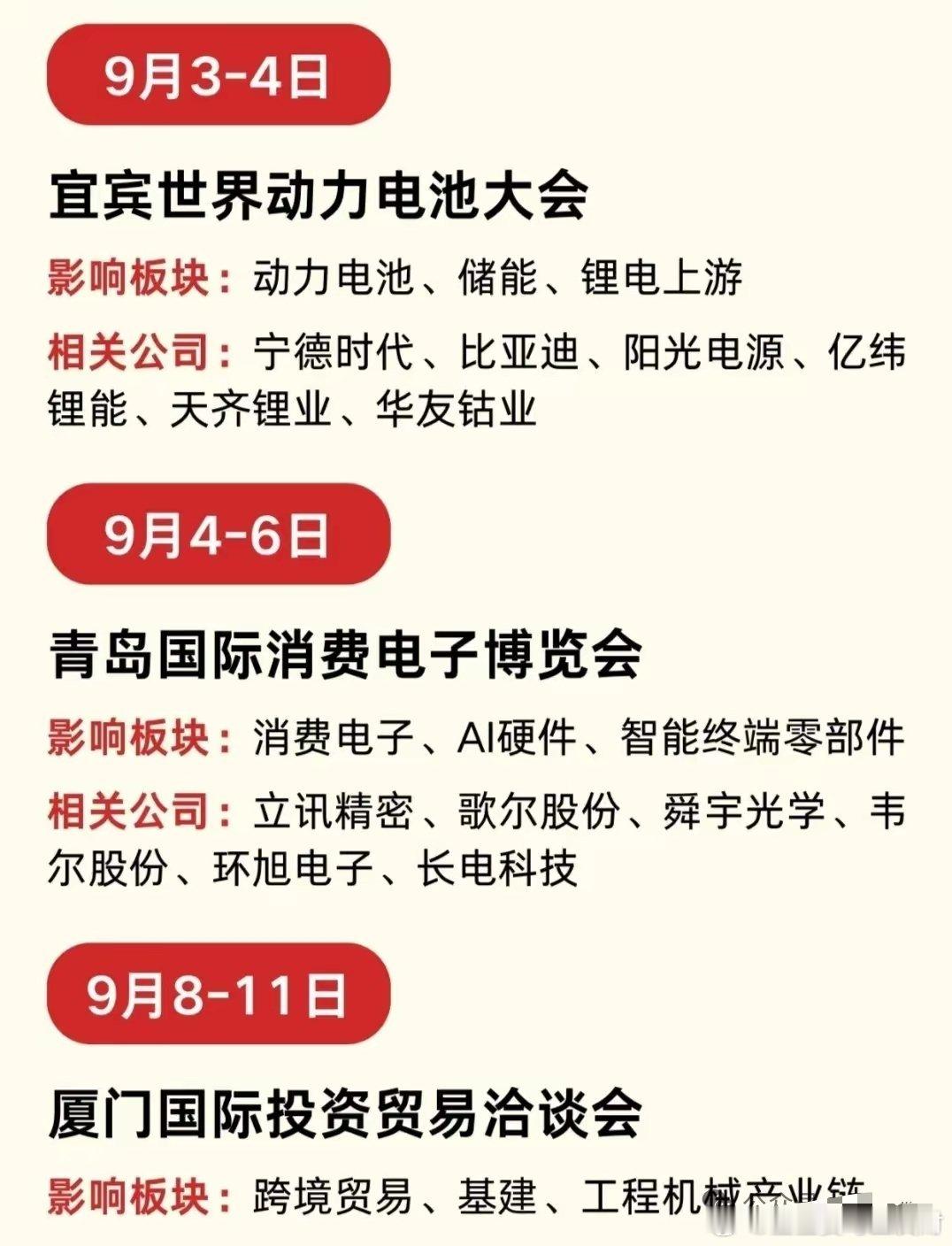 金九银十｜9月A股重点财经事件速览金九行情开启，九月多重事件催化A股市场。月初政