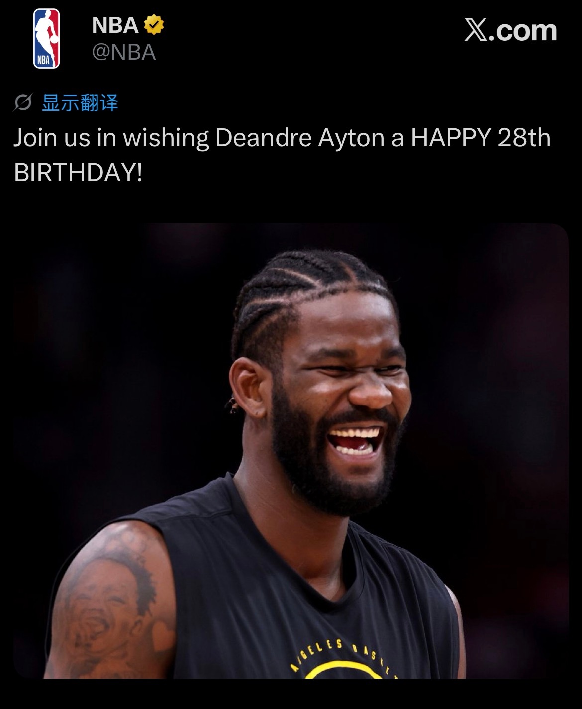 一切顺利！NBA官方祝艾顿28岁生日快乐🎂 