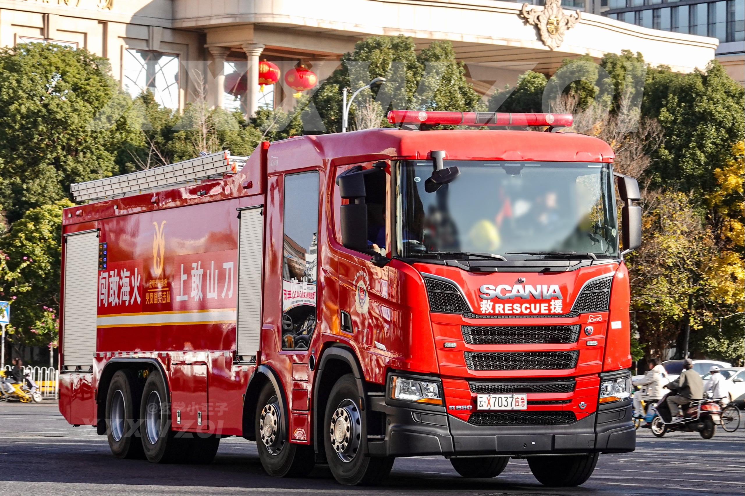 公路之王—斯堪尼亚R650 V8🚒。刀山敢上，火海敢闯！葡萄牙信诺J...