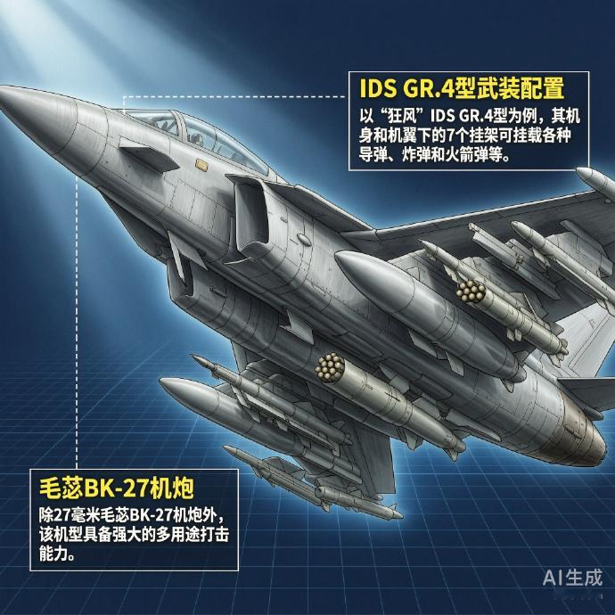 军事ai新视野 欧洲“狂风”战斗机“狂风”（Tornado）战斗机是由德国、英国