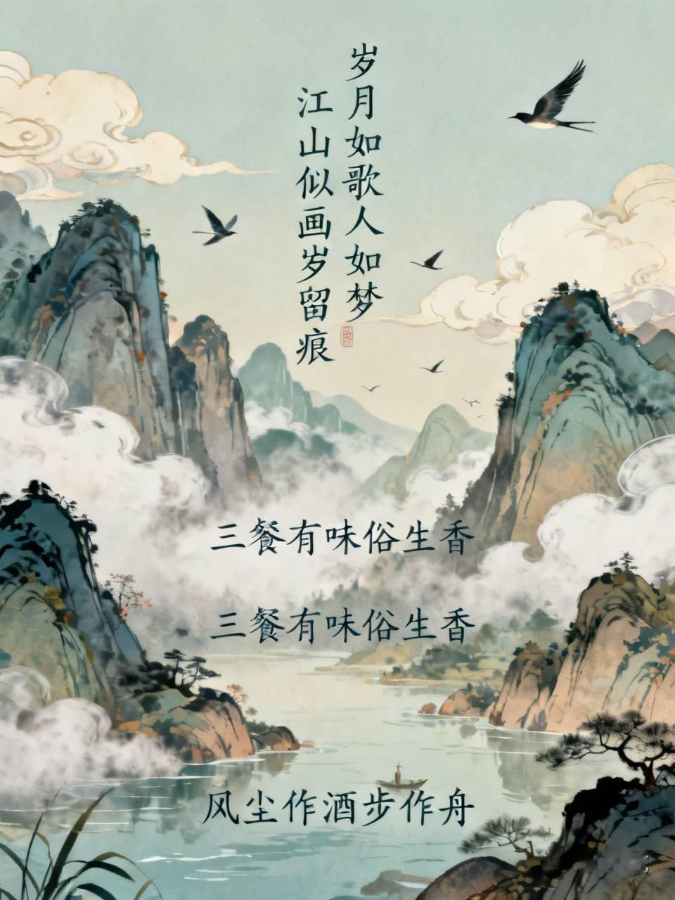 前几天刷到有人求“岁月如歌人如梦”的下联，底下评论区真的藏龙卧虎。
有个高赞对的