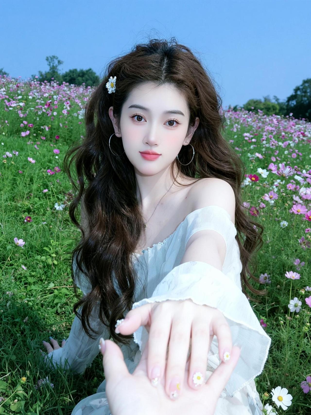 把手给我带你去拍花海。拍同款