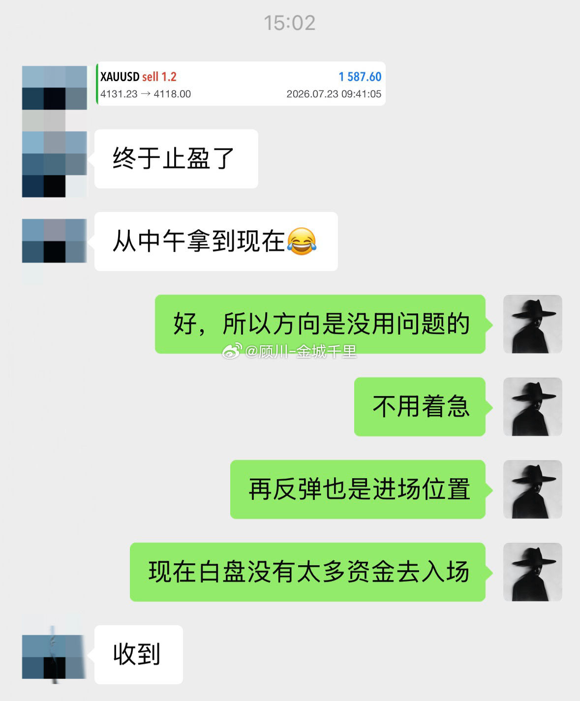 黄金午间在高位4031进场空单，虽然横盘震荡但是下跌是必然的，4018止盈，13