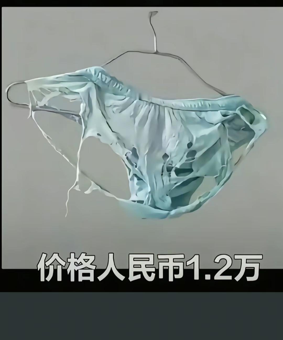 巴黎世家的′乞丐内裤’，销量100条，售价1.2万。
你嫌它破，它嫌你穷！
哈哈