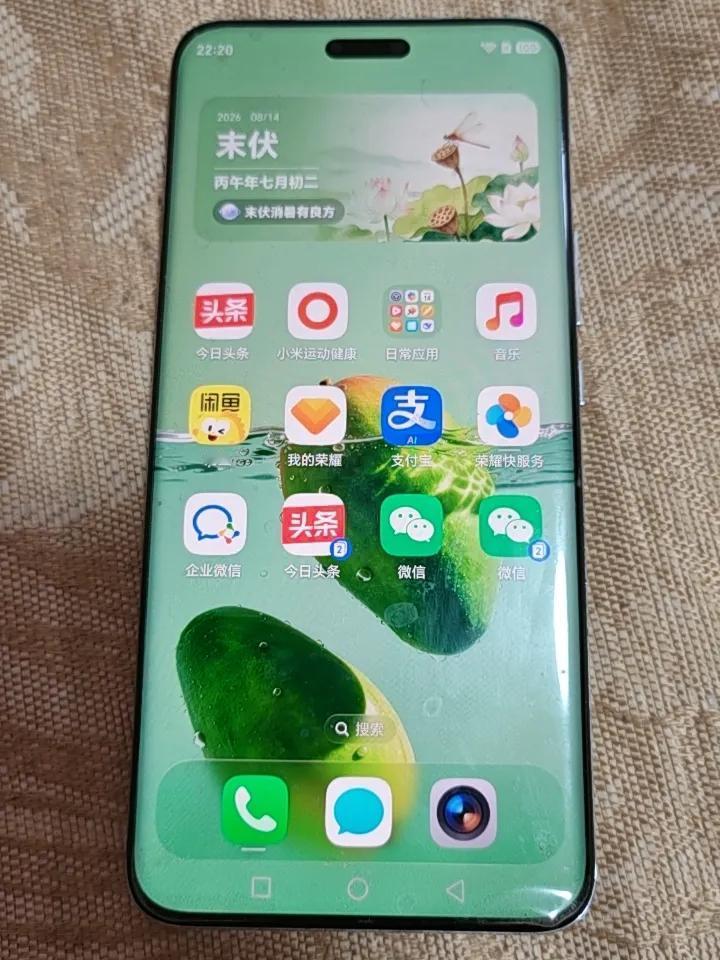 荣耀Magic6更新170版本后体验感直接拉满！我选了清凉夏日的仲夏鲜芒主题，界