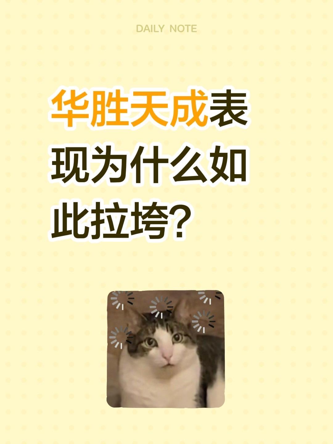 华胜天成表现为什么如此拉垮？