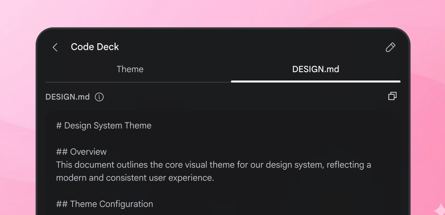 来了解下今天谷歌 vibe design 平台 Stitch 更新的 DESIG