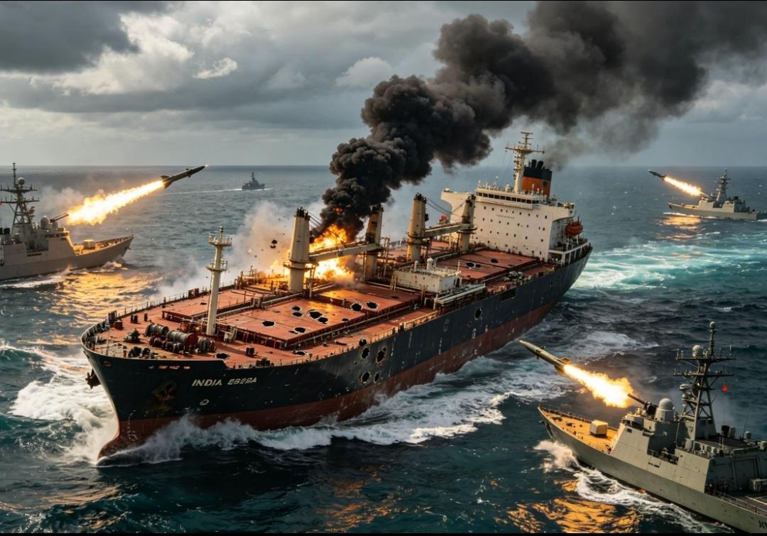 伊朗拿印度油船立威，在霍尔木兹海峡伊朗果断向两艘印度油船开火，无视管控的印度成了