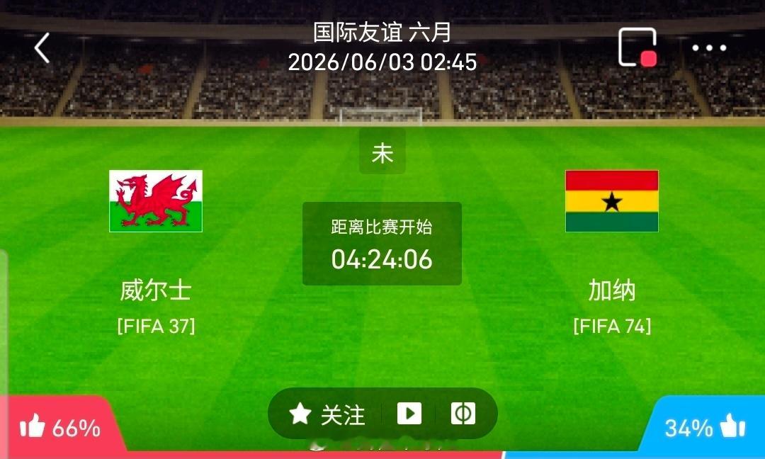 【足球】周二203国际赛方向：威尔士vs加纳国际赛 威尔士 VS 加纳比赛时间：